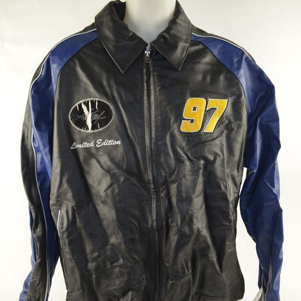 Kurt Busch Leather Jacket Autographed & Xx/100